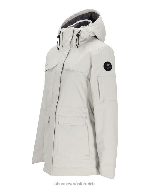 Celestia-Jacke Obermeyer silbernes Leinen R20L8210 Kleidung