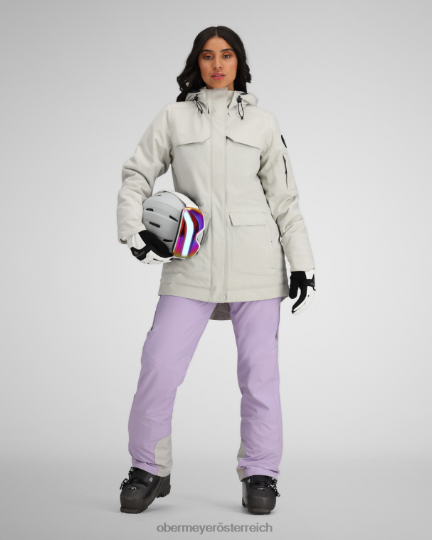 Celestia-Jacke Obermeyer silbernes Leinen R20L8210 Kleidung