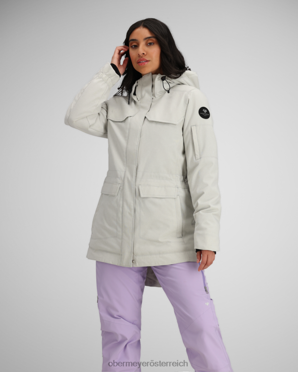 Celestia-Jacke Obermeyer silbernes Leinen R20L8210 Kleidung