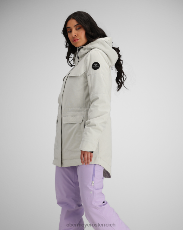 Celestia-Jacke Obermeyer silbernes Leinen R20L8210 Kleidung