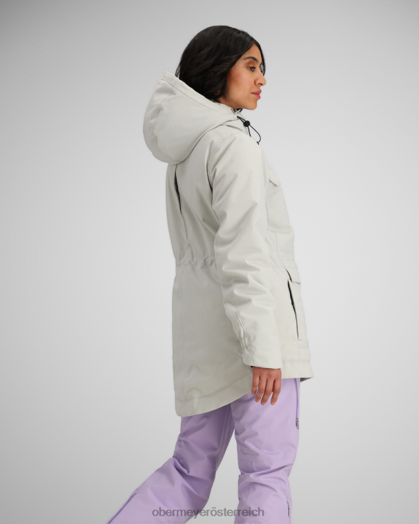 Celestia-Jacke Obermeyer silbernes Leinen R20L8210 Kleidung