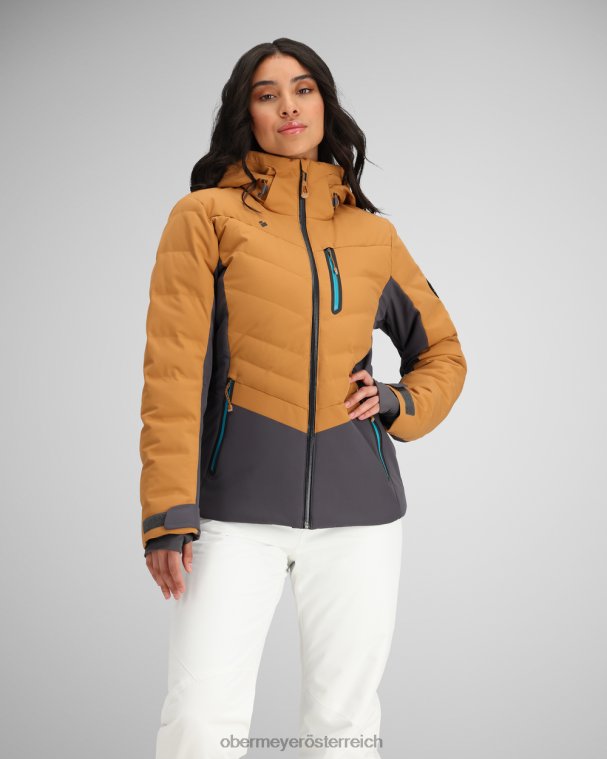 Cosima Daunenjacke Obermeyer brauner Zucker R20L816 Kleidung
