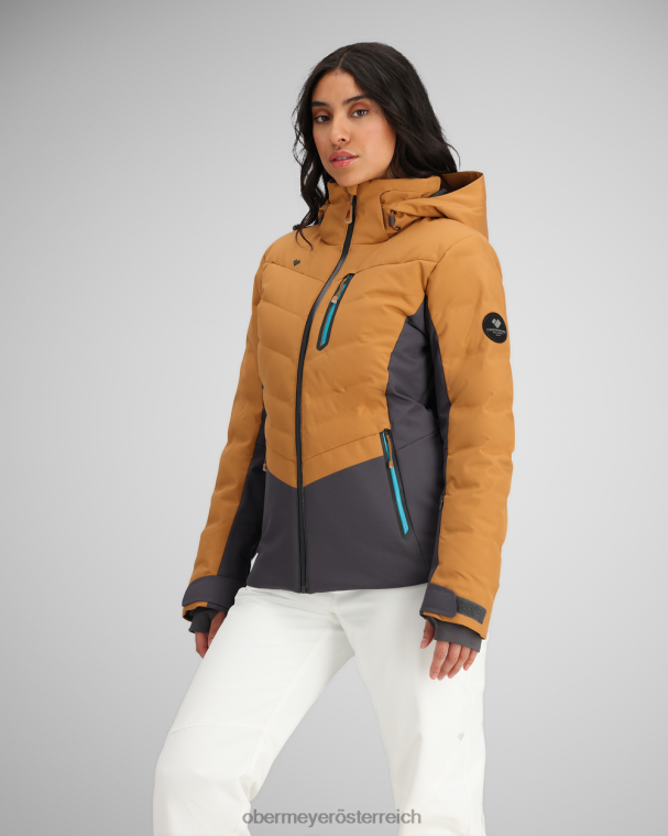 Cosima Daunenjacke Obermeyer brauner Zucker R20L816 Kleidung