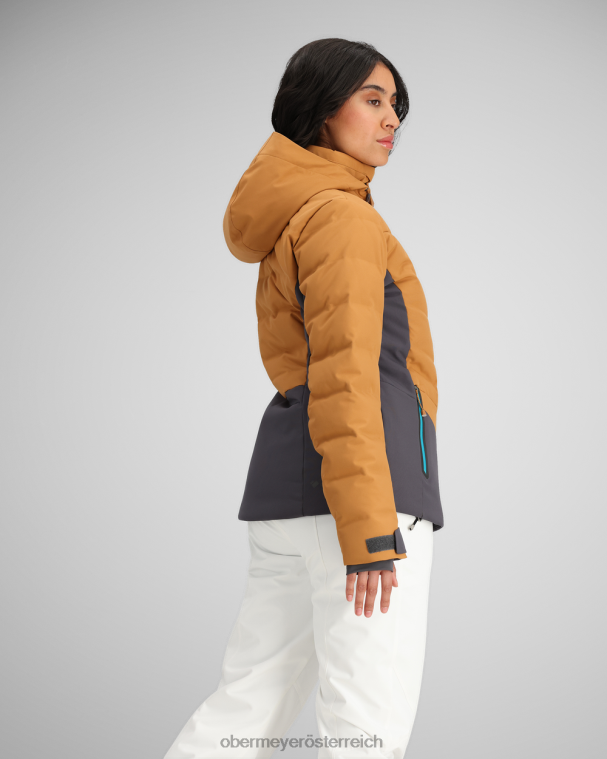 Cosima Daunenjacke Obermeyer brauner Zucker R20L816 Kleidung