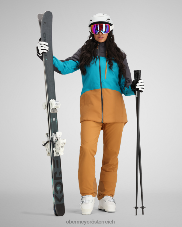 erste Stuhljacke Obermeyer mach mich blaugrün R20L822 Kleidung