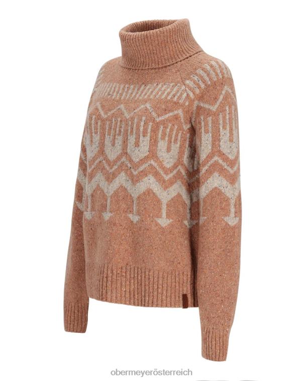 Weiden-Rollkragenpullover Obermeyer brauner Zucker R20L8267 Kleidung