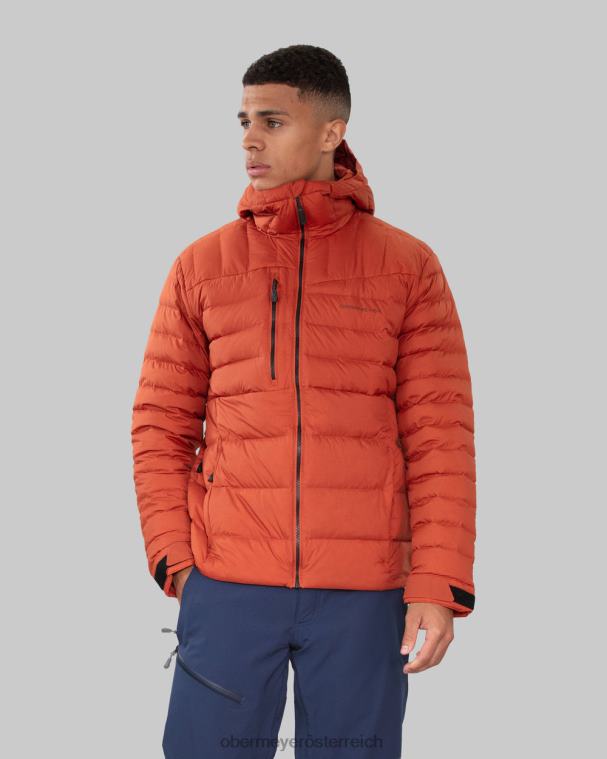 Klaus Daunen-Kapuzenpullover Obermeyer rostrot R20L8438 Kleidung