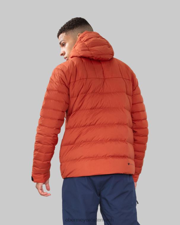 Klaus Daunen-Kapuzenpullover Obermeyer rostrot R20L8438 Kleidung