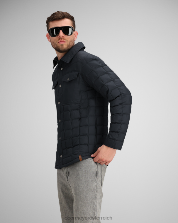 wilderes Daunenhemd Obermeyer Schwarz R20L8367 Kleidung