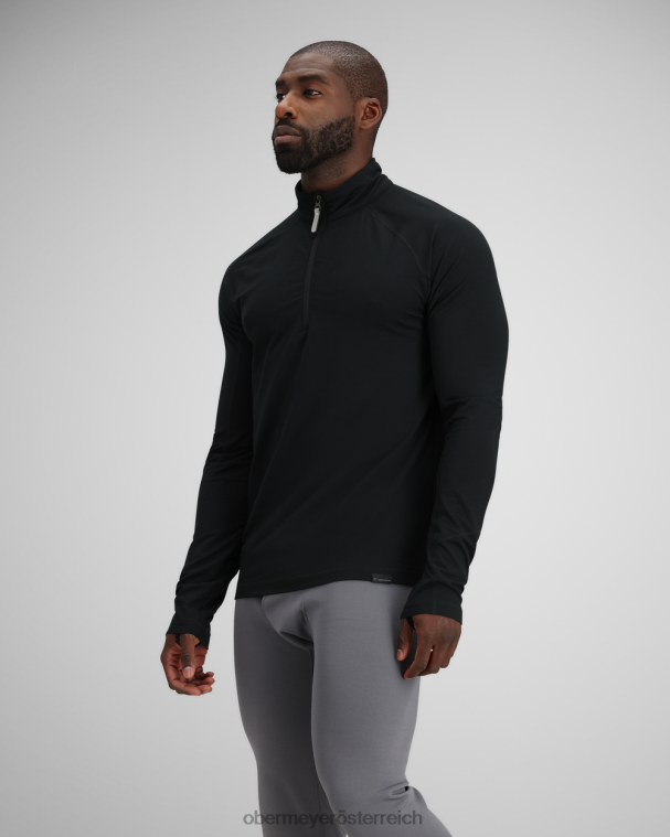 Flex 1/4 Reißverschluss Obermeyer Schwarz R20L8376 Kleidung