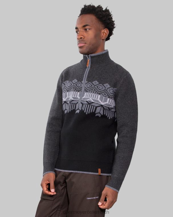 Brady Pullover mit halbem Reißverschluss Obermeyer Kohle R20L8464 Kleidung