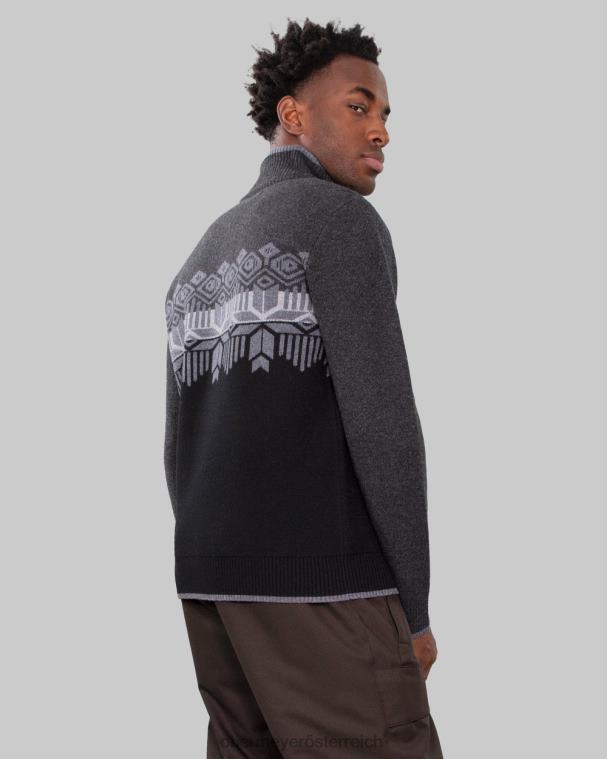 Brady Pullover mit halbem Reißverschluss Obermeyer Kohle R20L8464 Kleidung