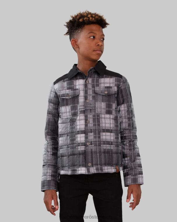 Wilder Puffy-Shirt für Jungen Obermeyer Waldarbeiter kariert R20L8697 Kleidung