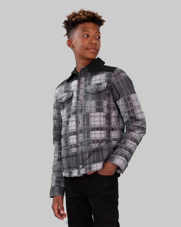Wilder Puffy-Shirt für Jungen Obermeyer Waldarbeiter kariert R20L8697 Kleidung
