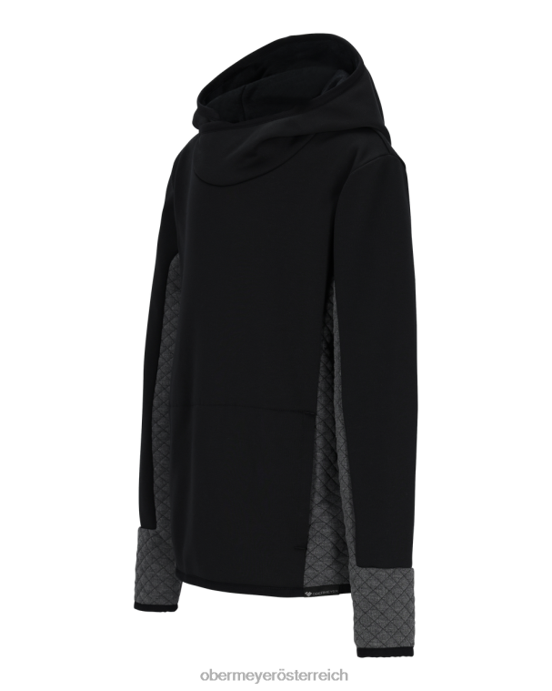 Asher FLC Kapuzenpullover Obermeyer Schwarz R20L8668 Kleidung