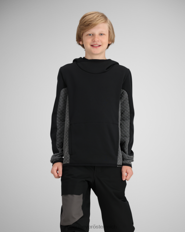 Asher FLC Kapuzenpullover Obermeyer Schwarz R20L8668 Kleidung