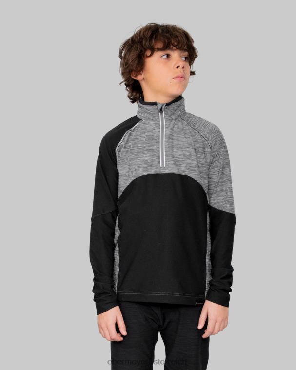 Transport 1/4 Reißverschluss Obermeyer Schwarz R20L8673 Kleidung