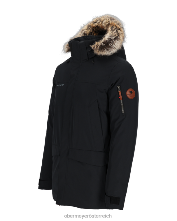Ridgeline-Jacke mit Kunstfell Obermeyer Schwarz R20L8390 Kleidung