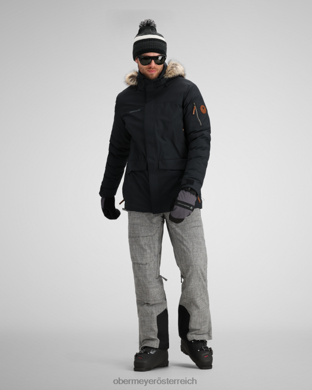 Ridgeline-Jacke mit Kunstfell Obermeyer Schwarz R20L8390 Kleidung