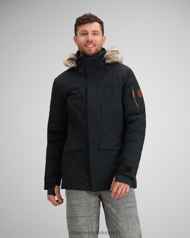 Ridgeline-Jacke mit Kunstfell Obermeyer Schwarz R20L8390 Kleidung