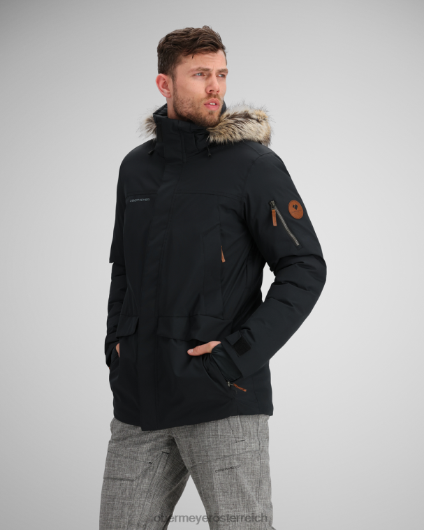 Ridgeline-Jacke mit Kunstfell Obermeyer Schwarz R20L8390 Kleidung