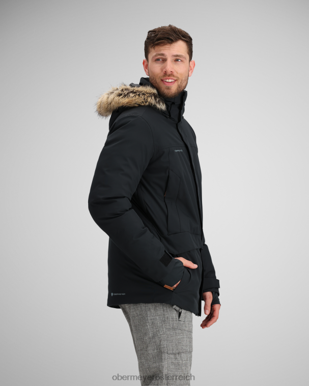 Ridgeline-Jacke mit Kunstfell Obermeyer Schwarz R20L8390 Kleidung
