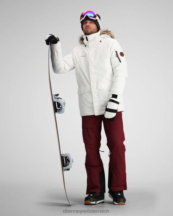 Ridgeline-Jacke mit Kunstfell Obermeyer Weiß R20L8391 Kleidung